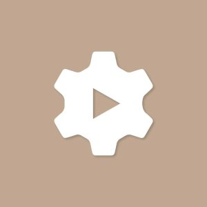 YouTube Studio Aesthetic Icon Brown Vector