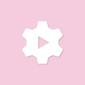 YouTube Studio Aesthetic Icon Pink Vector