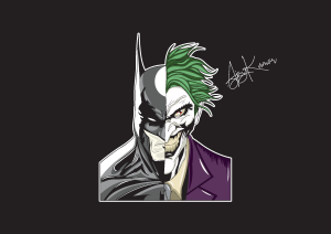 batman & joker Logo Vector