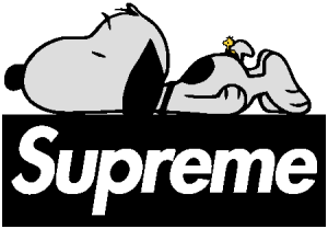 supreme snoopy sticker Logo Vector