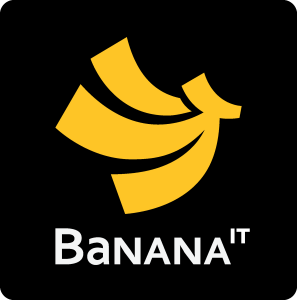 Banana IT Logo Vector