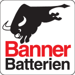 Banner Batterien Logo Vector