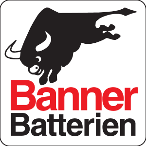 Banner Batterien Logo Vector