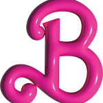 Barbie B Letter Logo Vector