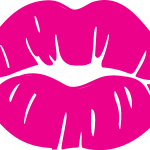 Barbie Lips Logo Vector