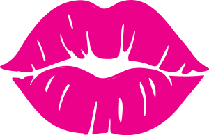 Barbie Lips Logo Vector