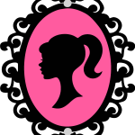 Barbie Mirror Logo Vector