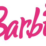 Barbie Text with Star Logo Vector