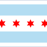 Chicago Flag Logo Vector