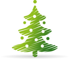 Christmas Tree Logo Vector