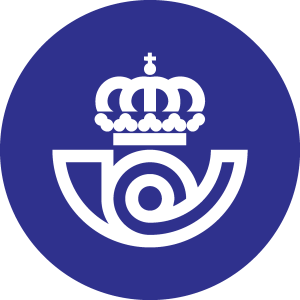 Correos White Icon Logo Vector