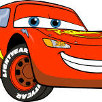 Disney’s Cars Lightning McQueen Logo Vector