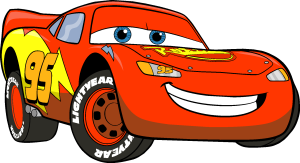 Disney’s Cars Lightning McQueen Logo Vector