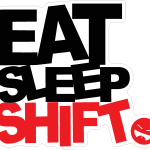 Eat Sleep Shift Logo Vector