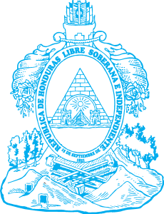 Escudo Honduras Azul Logo Vector