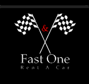 Fast One Rent A Car Logo Vector