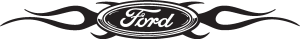 Ford Chisled With Flames Logo Vector