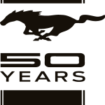 Ford Mustang 50 Years Logo Vector