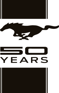 Ford Mustang 50 Years Logo Vector