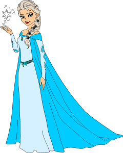 Frozen Queen Elsa Logo Vector