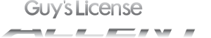 Guys License Accent Logo Vector