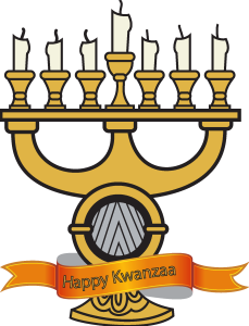 Happy Kwanzaa Logo Vector