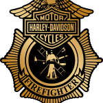 Harley Davidson Firefighter Logo Vector