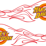 Harley Davidson Flame Logo Vector