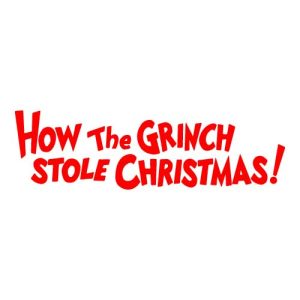 How The Grinch Stole Christmas Logo Vector