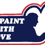 I Paint With Love Logo Vector