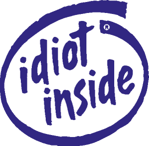 Idiot Inside Logo Vector