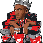 Jordan Basketball King Logo Vector