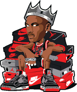 Jordan Basketball King Logo Vector