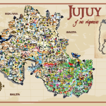 Jujuy Turismo Map Art Logo Vector