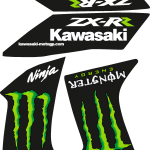 Kawasaki Ninja Monster Logo Vector