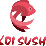 Koi Sushi Logo Vector