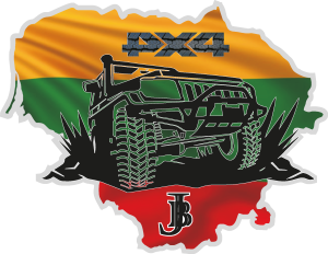 Lithuania 4X4 Jeep Kaunas Jb Logo Vector