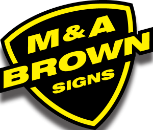 M & A Brown Signs Logo Vector