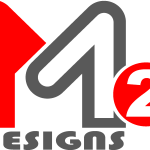 M2 Design Logo Vector