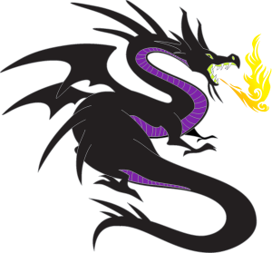 Maleficent Dragon Logo Vector