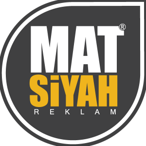 Mat Siyah Reklam Logo Vector