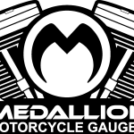 Medallion Motorcycle Gauges Logo Vector