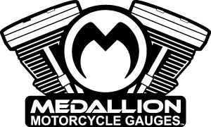 Medallion Motorcycle Gauges Logo Vector