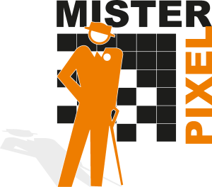 Mister Pixel Logo Vector