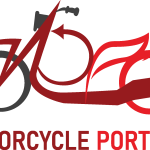 Motorcycle Portions Logo Vector