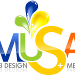 Musa Web Design + Media Logo Vector