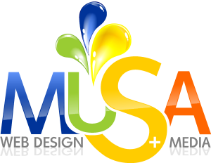 Musa Web Design + Media Logo Vector