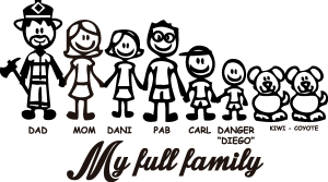 My Full Family Logo Vector