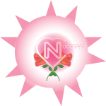 N Rose Logo Vector