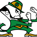 Notre Dame Leprechaun Logo Vector